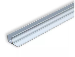 Планка угловая F-образная, для стеновых панелей толщиной 6мм L-600  АЛЮМИНИЙ