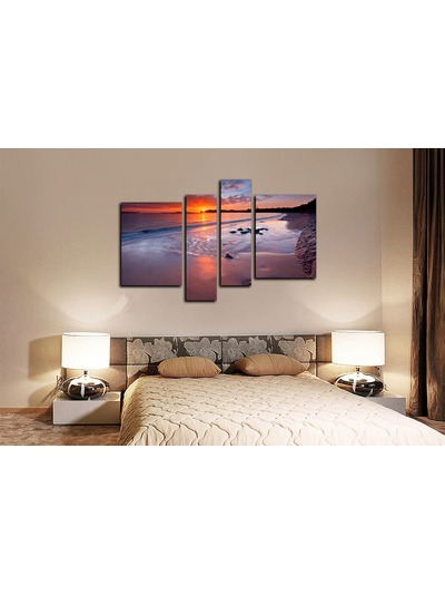 Модульная картина "Закат в раю"