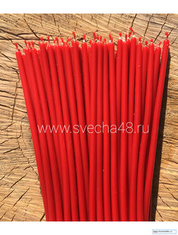 Свеча красная №80 (1 час горения).