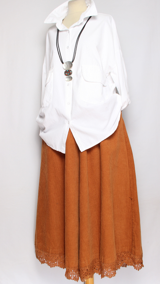 Рубашка Бохо вельветовая "КАРМАНЫ КЛАПАНЫ"  бежевая, белая до р.54