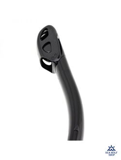 Трубка для дайвинга Marlin DRY LUX (прямая гофра) BLACK