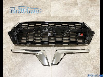 Решетка Toyota Land Cruiser 200 2015-2021 в стиле 300 GR Sport ЧЕРНАЯ