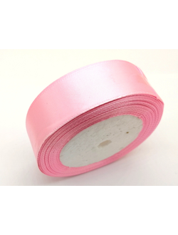 Лента атласная 25 мм, светло розовый арт. 04