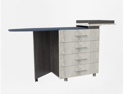 Комод К-1.4 с гладильной доской Венге/Дуб молочный