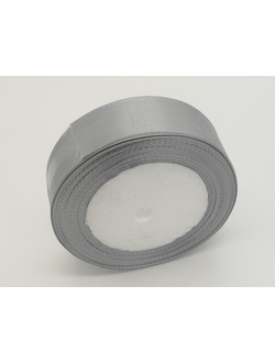 Лента атласная 25 мм, цвет серый арт. 59