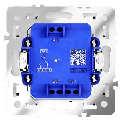 VLS010403 Выключатель проходной одноклавишный с подсветкой, кашемир-3