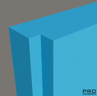 Комплект скрытой двери PRO DESIGN Reverse (дверь-невидимка) наружного открывания покраска эмалью по RAL