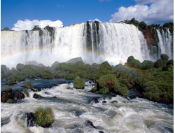 Купить греющую картину с фото большой водопад