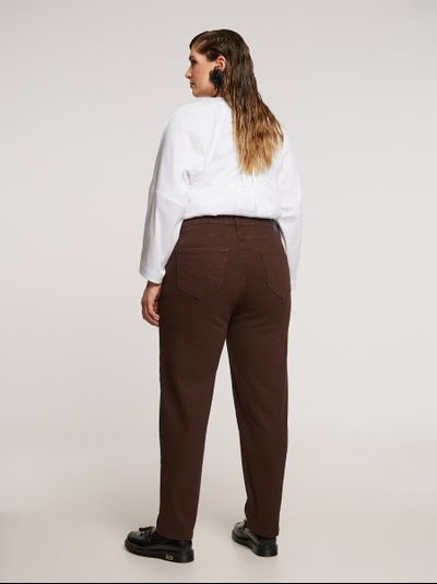 Джинсы MOM коричневые