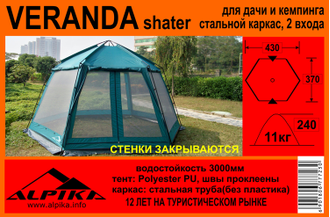 Тент-веранда ALPIKA Veranda Shater