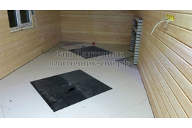 Укладка керамогранита на пол по диагонали