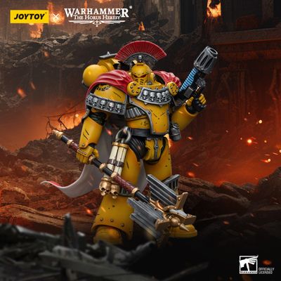 Капеллан Имперских Кулаков (Warhammer Horus Heresy) - КОЛЛЕКЦИОННАЯ ФИГУРКА 1/18 Imperial Fists Legion Chaplain Consul (JT9039) - JOYTOY