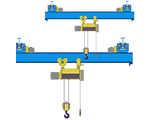 Кран мостовой однобалочный подвесной однопролётный г/п 1 т пролет 4,5 м