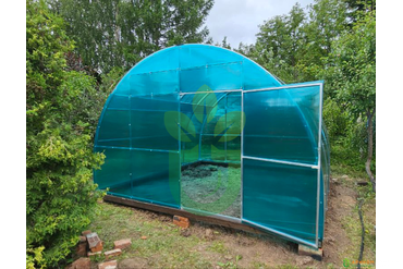 Теплица &quot;Арочная Максимум Цинк&quot; ширина 4 метра