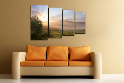 Модульная картина "Прекрасное начало дня"