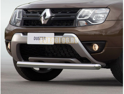 Защита переднего бампера d57 Renault Duster 2015 (Рено Дастер 2015)