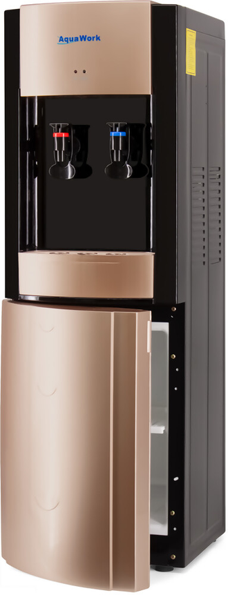 Aqua Work V1 золотисто-черный со шкафчиком, с нагревом и электронным охлаждением