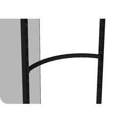 Внутренняя чёрная дуга для торговых стоек и модульных систем