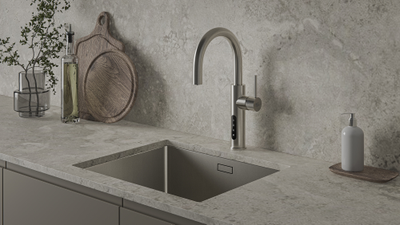 Система мгновенного кипячения воды с газацией и охлаждением 5в1 AQUAHOT ASPEN BN (нержавеющая сталь)