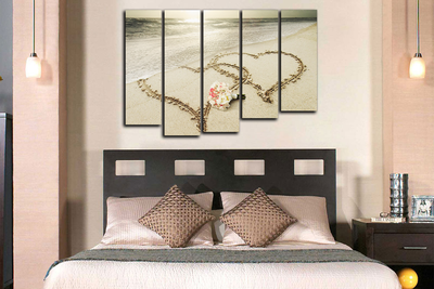 Модульная картина "Любовь на берегу"