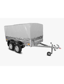 Прицеп «Спутник PRO» (2500x1300x370) двухосный, оцинкованная рама, с силовым подрамником