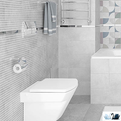 Плитка настенная Laparet Atlas серая мозаика 08-00-06-2458 20х40 см