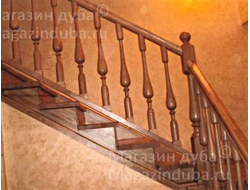 Ограждение из дуба. Вариант №8