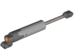Technic Linear Actuator with Dark Bluish Gray Ends, Type 1, Light Bluish Gray (61927c01 / 4528037 / 4638507 / 6153715 / 6162391)