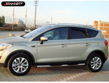 Пороги для FORD KUGA 2008-2012 Труба с проступями SPORT (Турция)