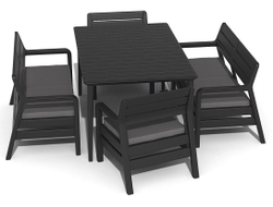 Комплект Делано со столом Футура (графит)