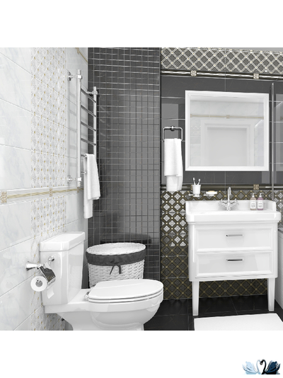 Плитка настенная Laparet Royal белый 20 х 60 см