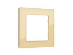 Рамка 1-ая Шампань стекло органическое, коллекция PLATOS - Ambrella Volt - ALFA