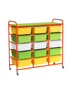 СТЕЛЛАЖНАЯ ВЫДВИЖНАЯ СИСТЕМА ХРАНЕНИЯ 3 - 15 КОНТЕЙНЕРОВ