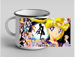 Кружка металлическая эмалированная Сейлор Мун №8