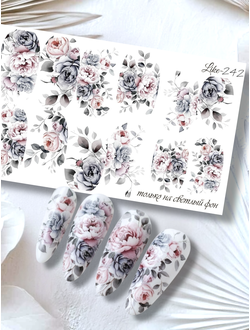 Слайдер-дизайн для ногтей LIKE-242