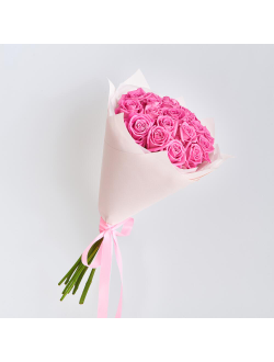 19 розовых роз