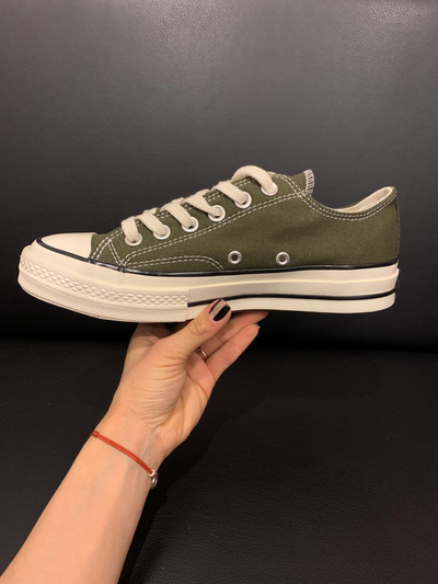 Кеды Converse Chuck 70 зеленые (хаки) низкие 146977C фото