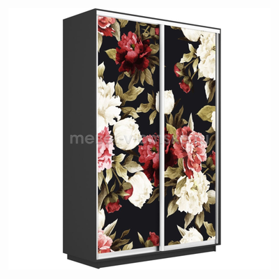 Шкаф-купе Дуо-Фото-2 (Пионы) 1200*450*2200