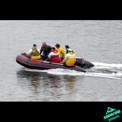 Лодка ПВХ Мнев и К Korsar Командор KMD-430 Чёрный