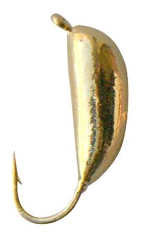 Мормышка вольфр. Sava &quot;Банан рижский&quot; 4 мм 0,8 гр, золото