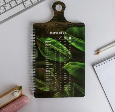 Кулинарная книга для записи рецептов в виде разделочной доски Girl Boss, А5, 60 листов