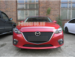 Защита радиатора Mazda 3 2013-2016 black низ PREMIUM