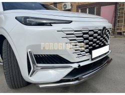 Защита переднего бампера двойная Папа Тюнинг d60/42 для CHANGAN UNI-K 2023-