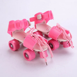 Раздвижные квады на обувь Banwei Pink 18-23 см (28-35 размер)