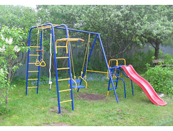 Уличный комплекс "Геркулес" в комплекте с волновой горкой купить в Воронеже