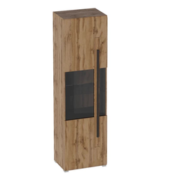 Ницца гостиная Шкаф-витрина однодверный, 600х400х2064, дуб вотан