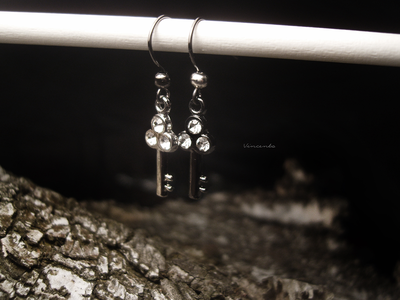 Миниатюрные серьги "Свет Вечерней и Дневной звёзд"