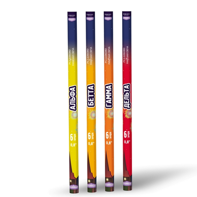 Римская свеча АЛЬФА / БЕТА / ГАММА / ДЕЛЬТА (0,8 / 6 залпов)