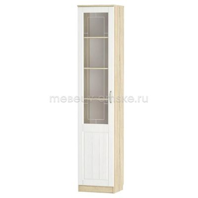 ЗС168 Шкаф-витрина Оливия-040.43. Размер: 452х2198х384