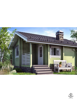 Баня из профилированного бруса "Компания" 26м2 6х5